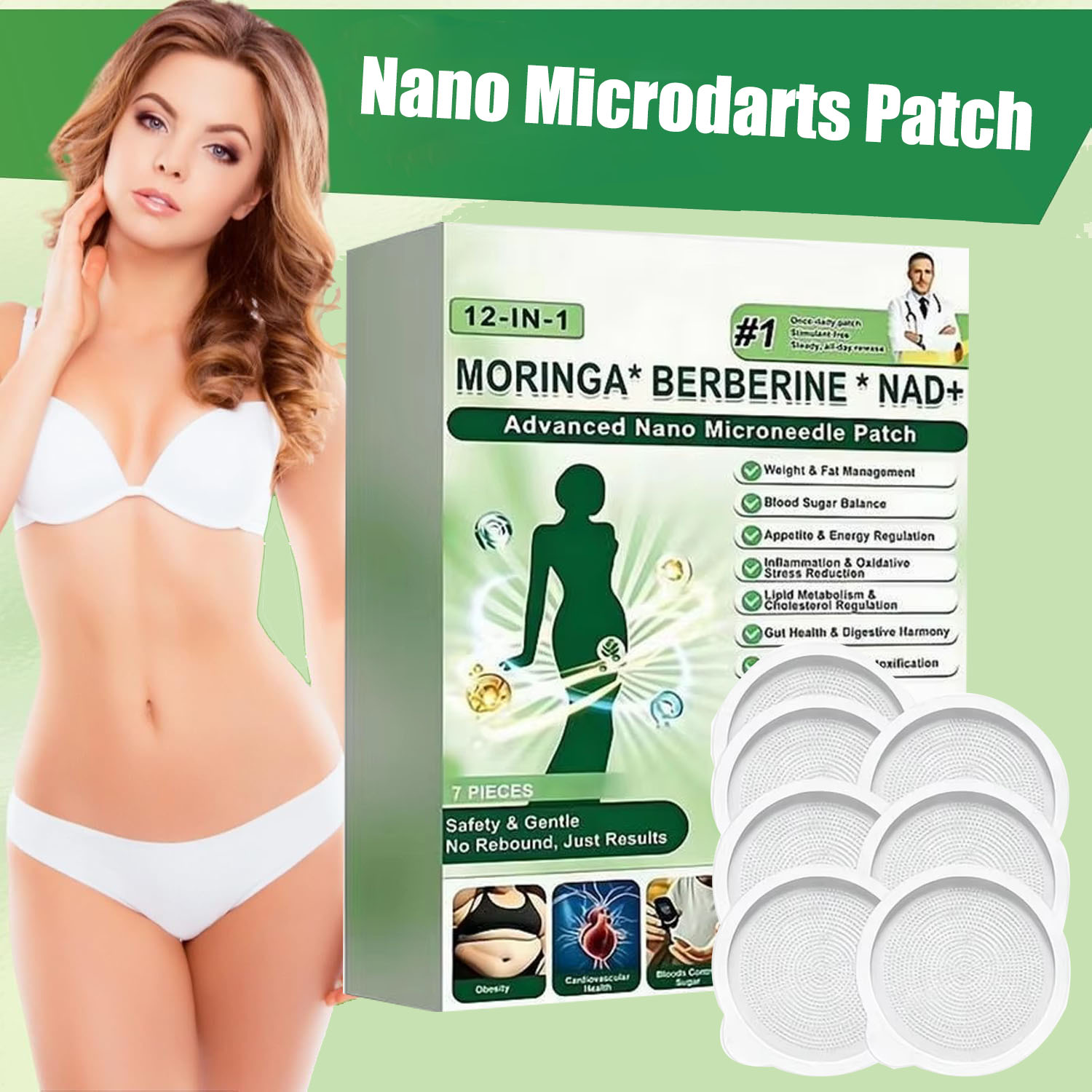 Xbody Health & Wellness Functional Integrative Medicine Office & Medical Spa Wayne - Geavanceerde Nano Microneedle Sticker Patch Verstevigende